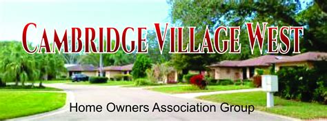cambridge village homeowners association.